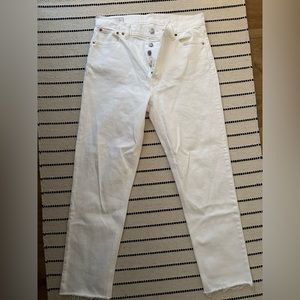 GAP women’s cheeky straight high rise jeans, size 30T, pre-owned